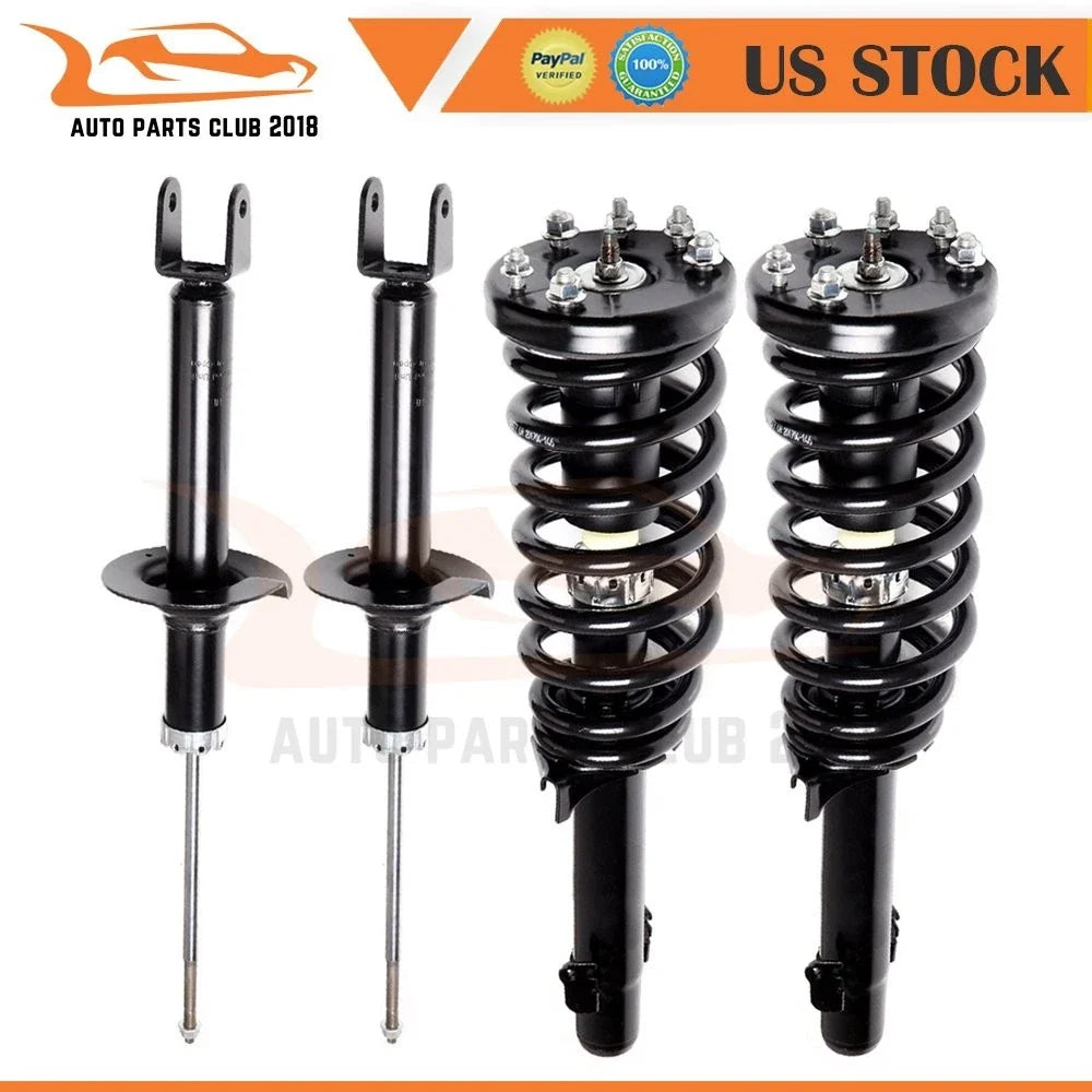 2 Quick Struts with Springs & Mounts + Shocks for Honda Accord 2008-2012