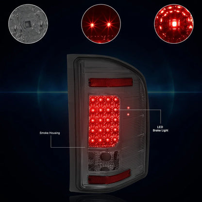 Full LED Tail Light - Smoked Finish for Chevy Silverado (2007–2014)