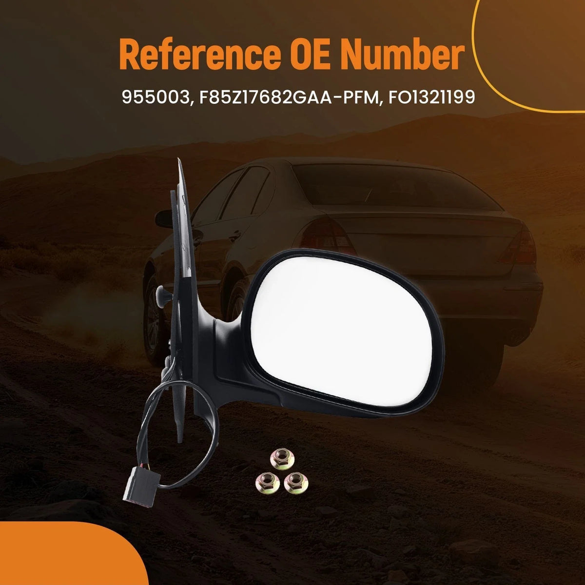 Passenger Side Mirror for Ford Expedition XLT (1998–2002) 955003