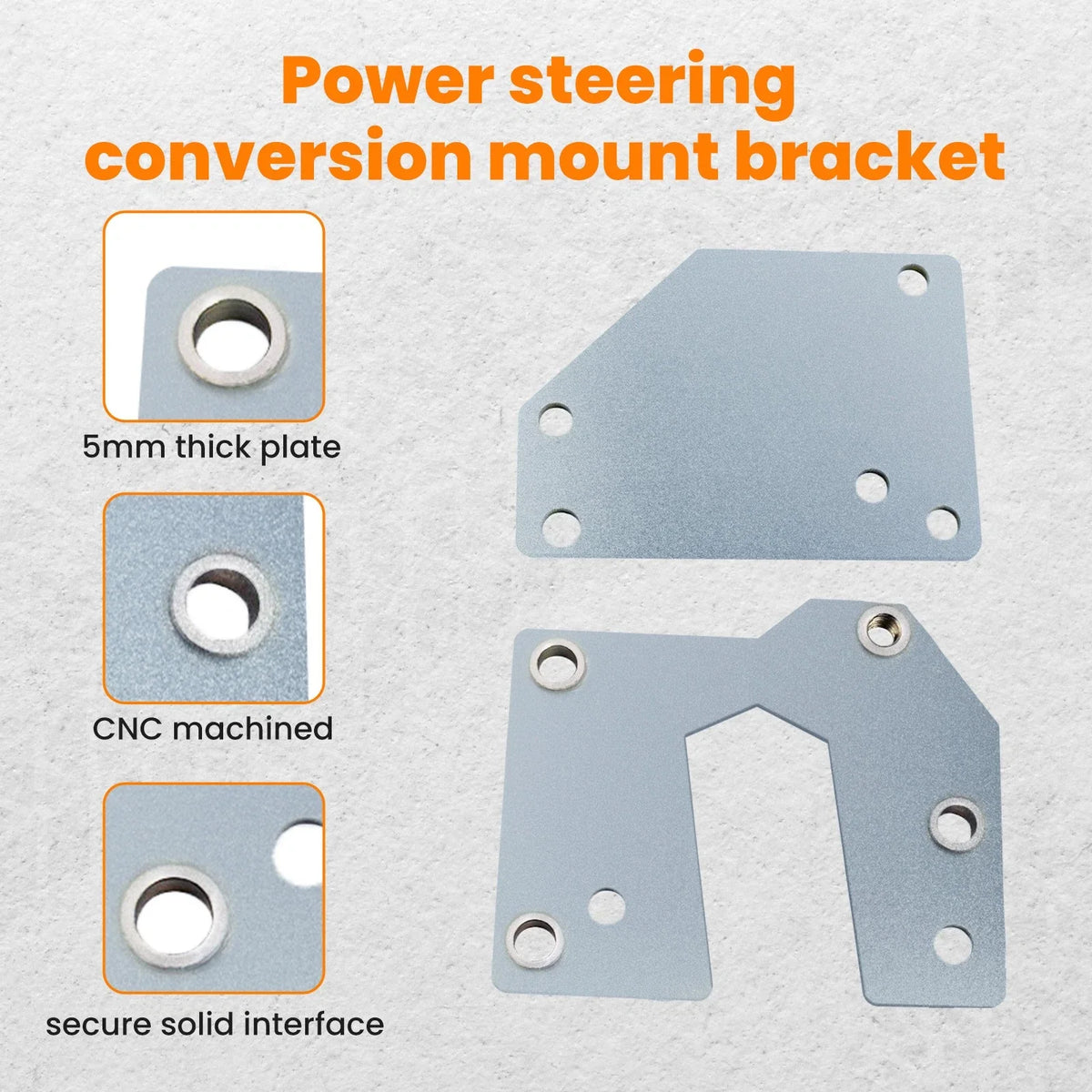 Mounting Bracket Kit for Chevy C10 (1960–1966) Power Conversion, Hardware Included