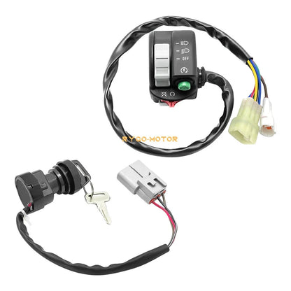 Handlebar Kill Switch & Ignition Key Switch for Kodiak 450 700 2016-2023