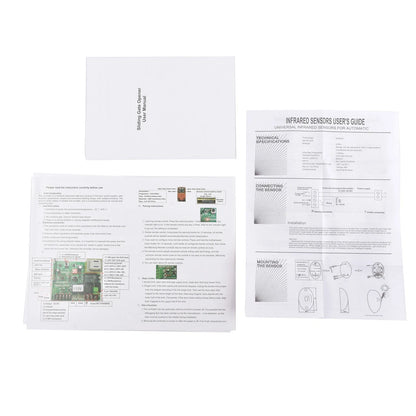 Automatic Sliding Gate Opener Kit for Electric Gates (1800lbs) + 2 Remotes