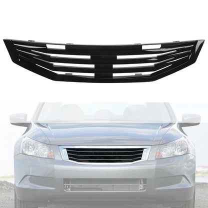 Black Horizontal Front Grille Mugen Style for 2008–2010 Honda Accord