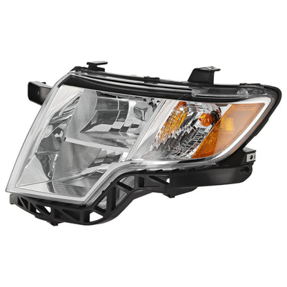 Driver Side Headlight for Ford Edge (2007–2010) Halogen with Bulb CAPA