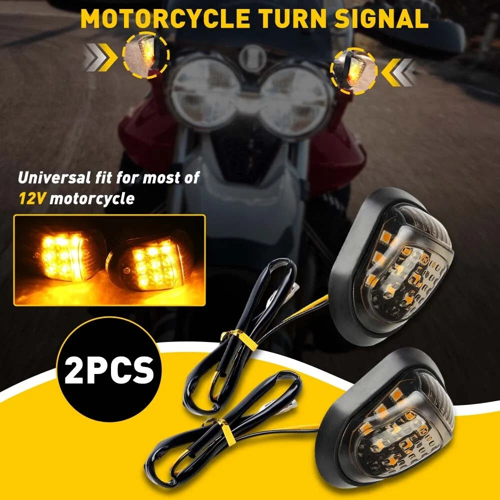 Motorcycle Amber Turn Signal Lights 2X for DRZ400S (2000–2023)