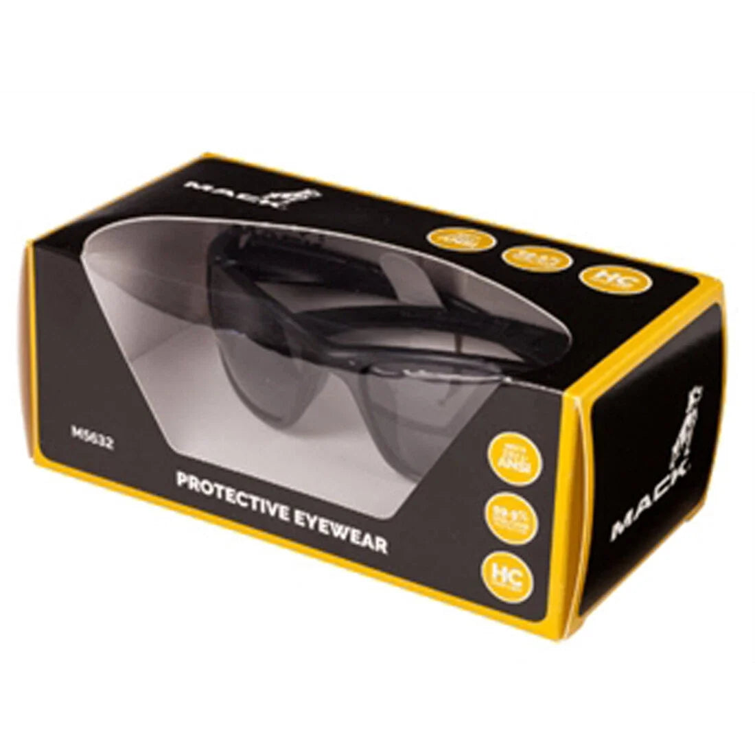 Black Safety Sunglasses for Mack Trucks (99% UVA/UVB Protection)