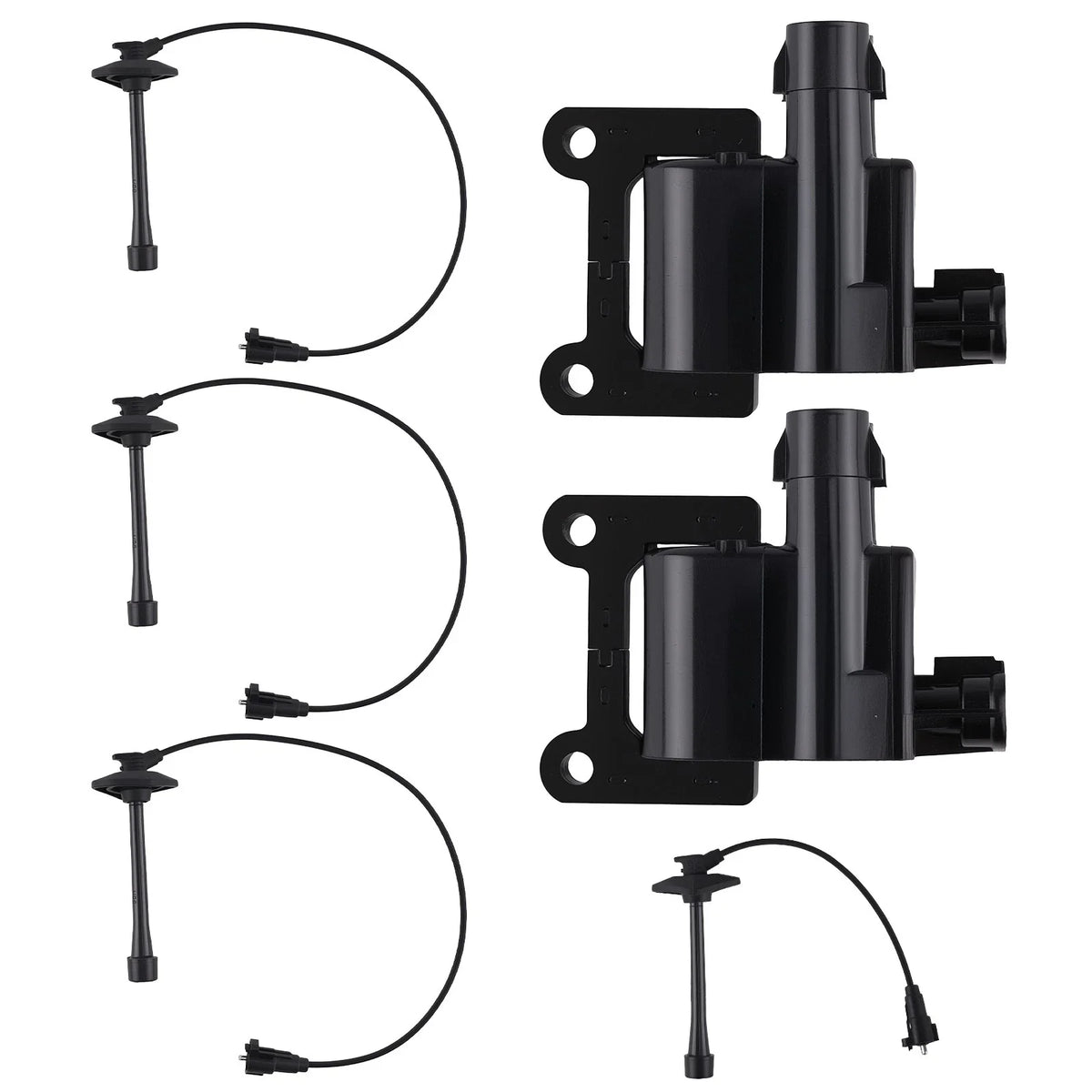 Wire Set & Ignition Coil Set for Toyota Camry Solara 1999-2003 - 2 & 4
