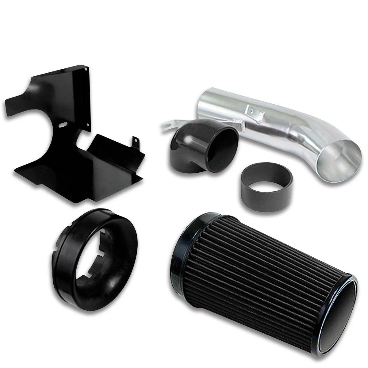 Cold Air Intake System with Heat Shield & Pipe for GMC/Chevy/Cadillac (4.8/5.3/6.0)
