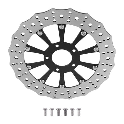 Front Brake Disc 299mm for Harley-Davidson Trike Tri Glide (2009–2019) Black