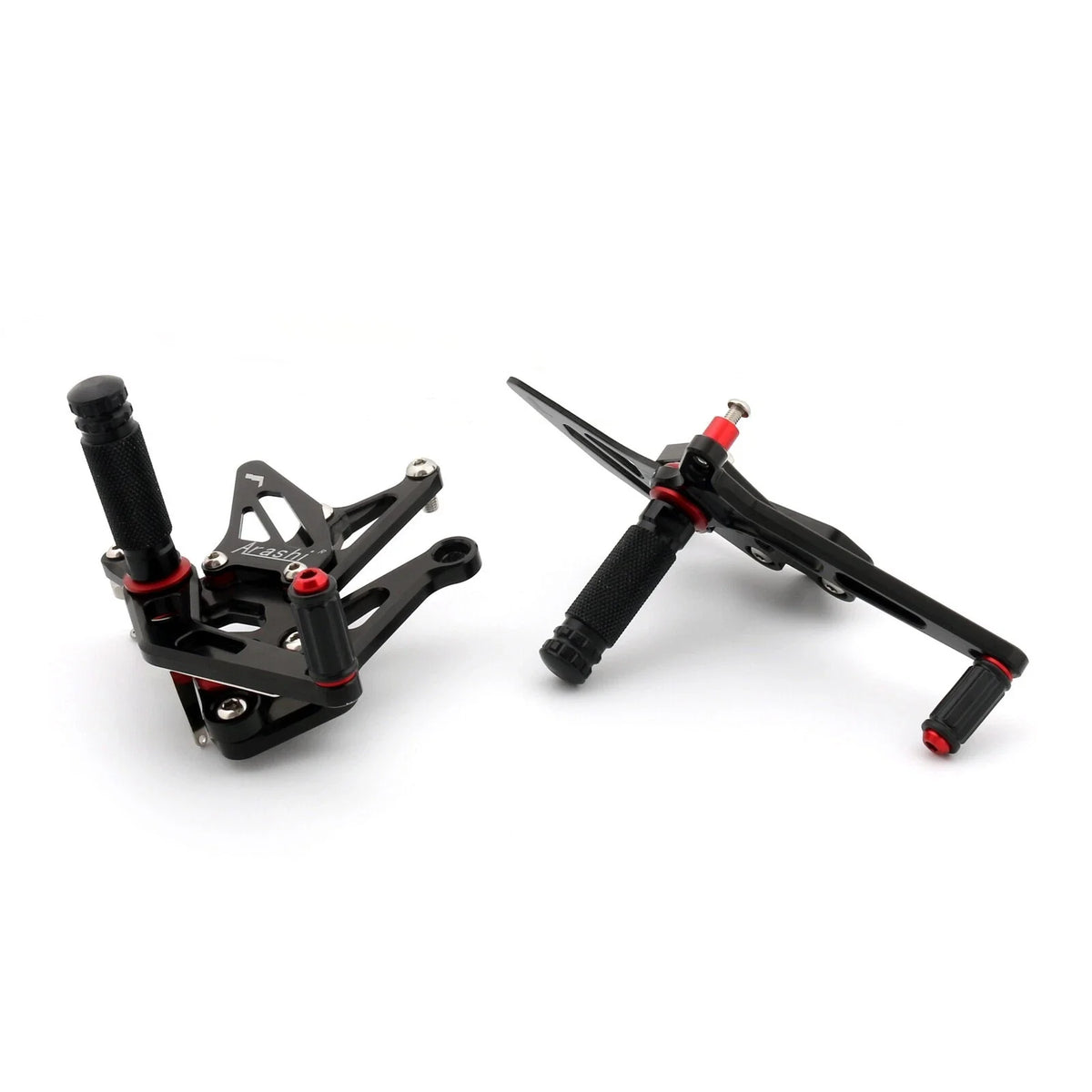 Adjustable CNC Rearsets in Black for 2017 Kawasaki Ninja Z1000