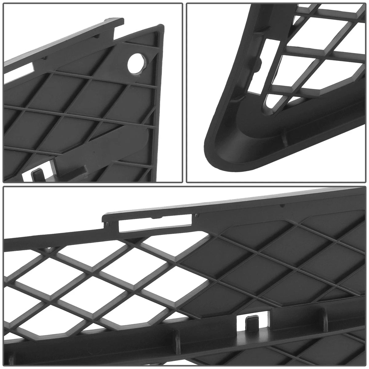 Bumper Insert for BMW E46 3 Series (2006–2008) Left Smooth Black
