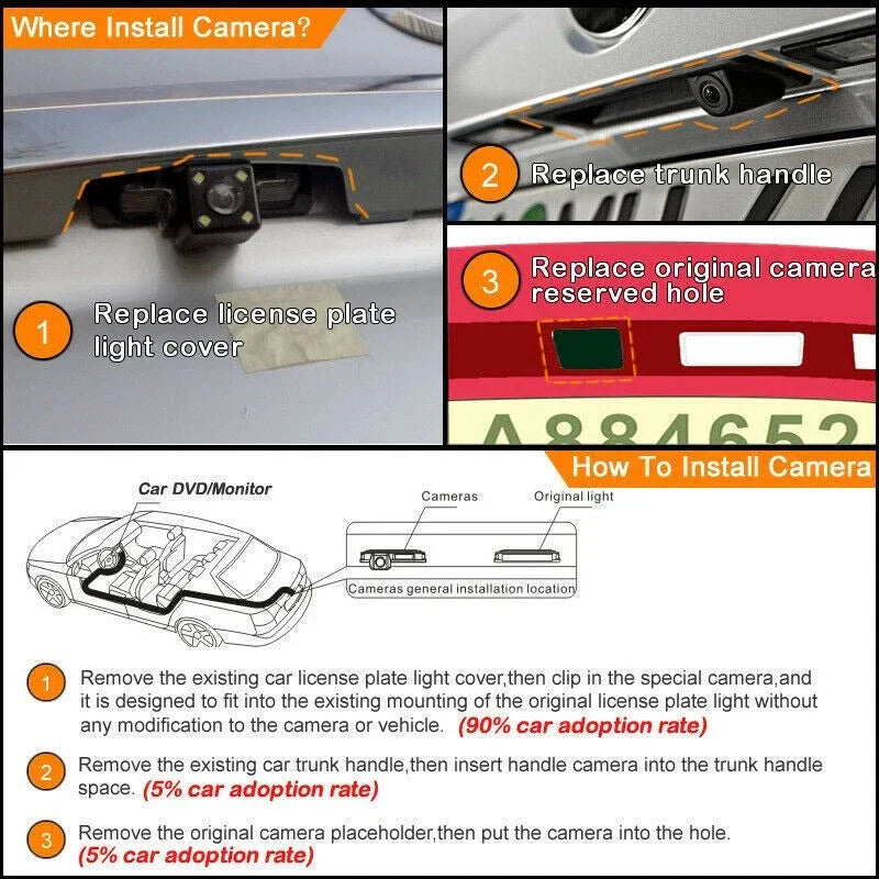 Rear View Camera Backup System for Scion FR-S (2013-2016)