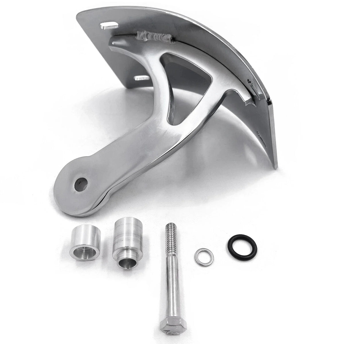 Chrome Side Curve Mount License Plate Bracket for Suzuki Boulevard M109R (2006–2023)