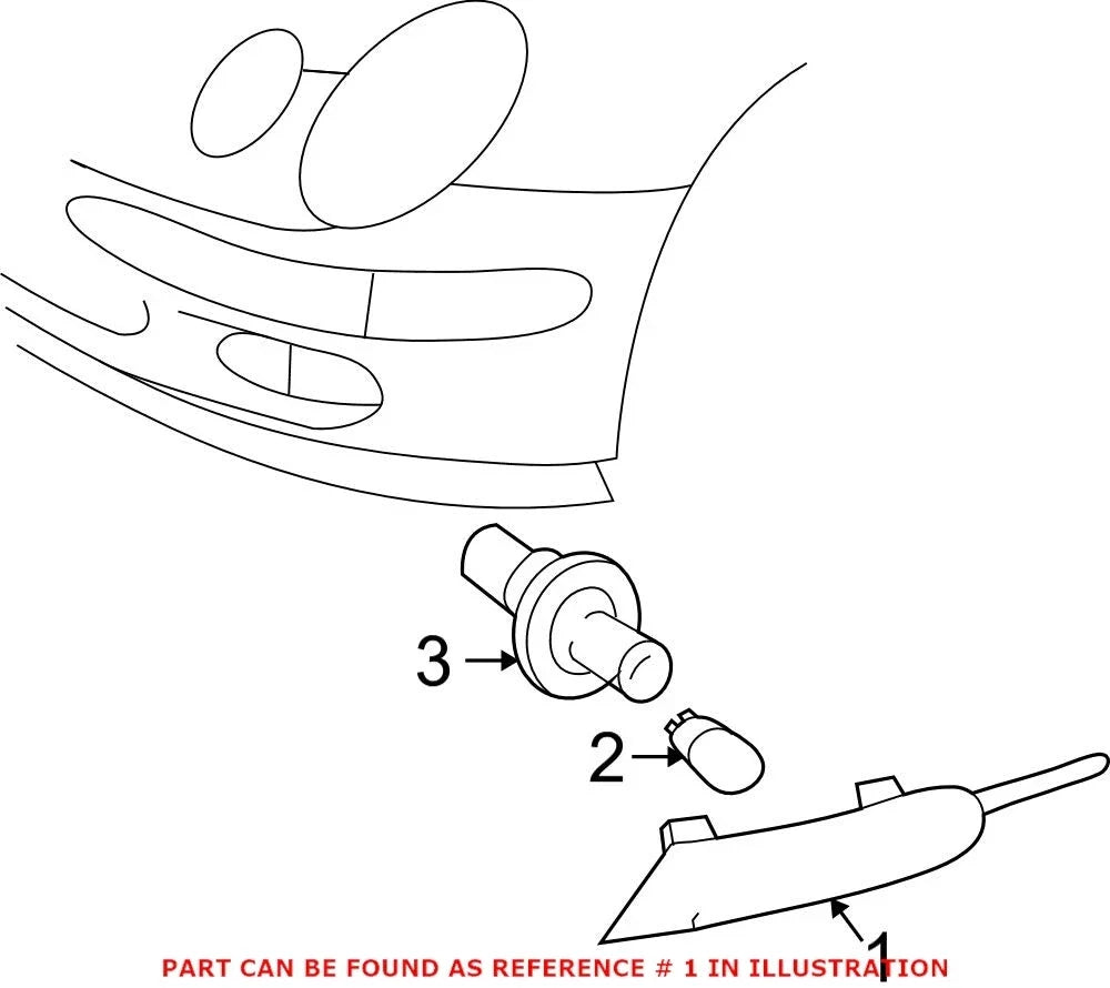 Driver Left Side Marker Turn Signal Light for MB W211 (2003–2009)
