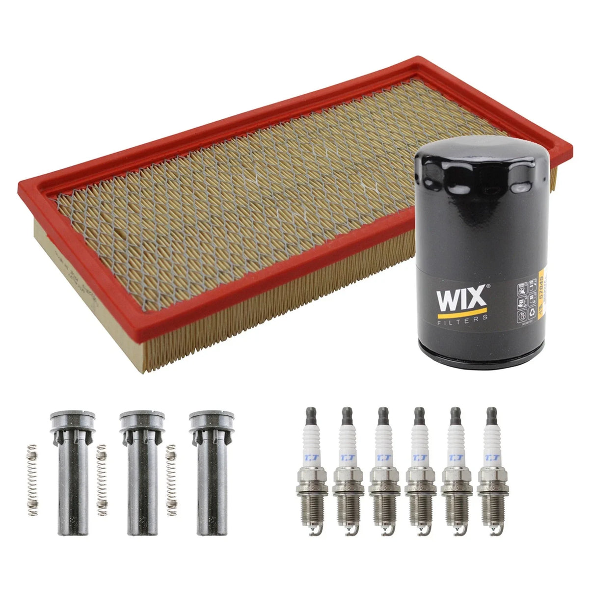 Tune Up Kit with 6 Spark Plugs & Coil Boots for Dodge Dakota Raider (2005–2011)