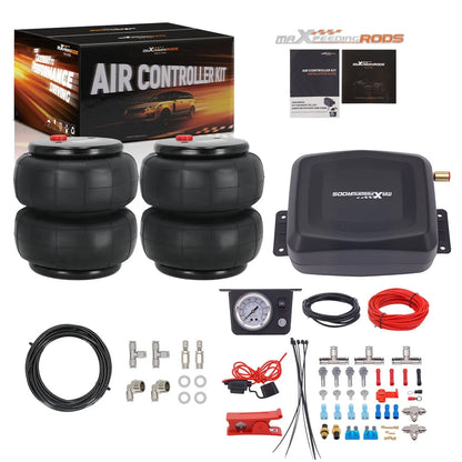 2X Air Spring Bags + Air Compressor Kit for Dodge Ram (2002–2018)