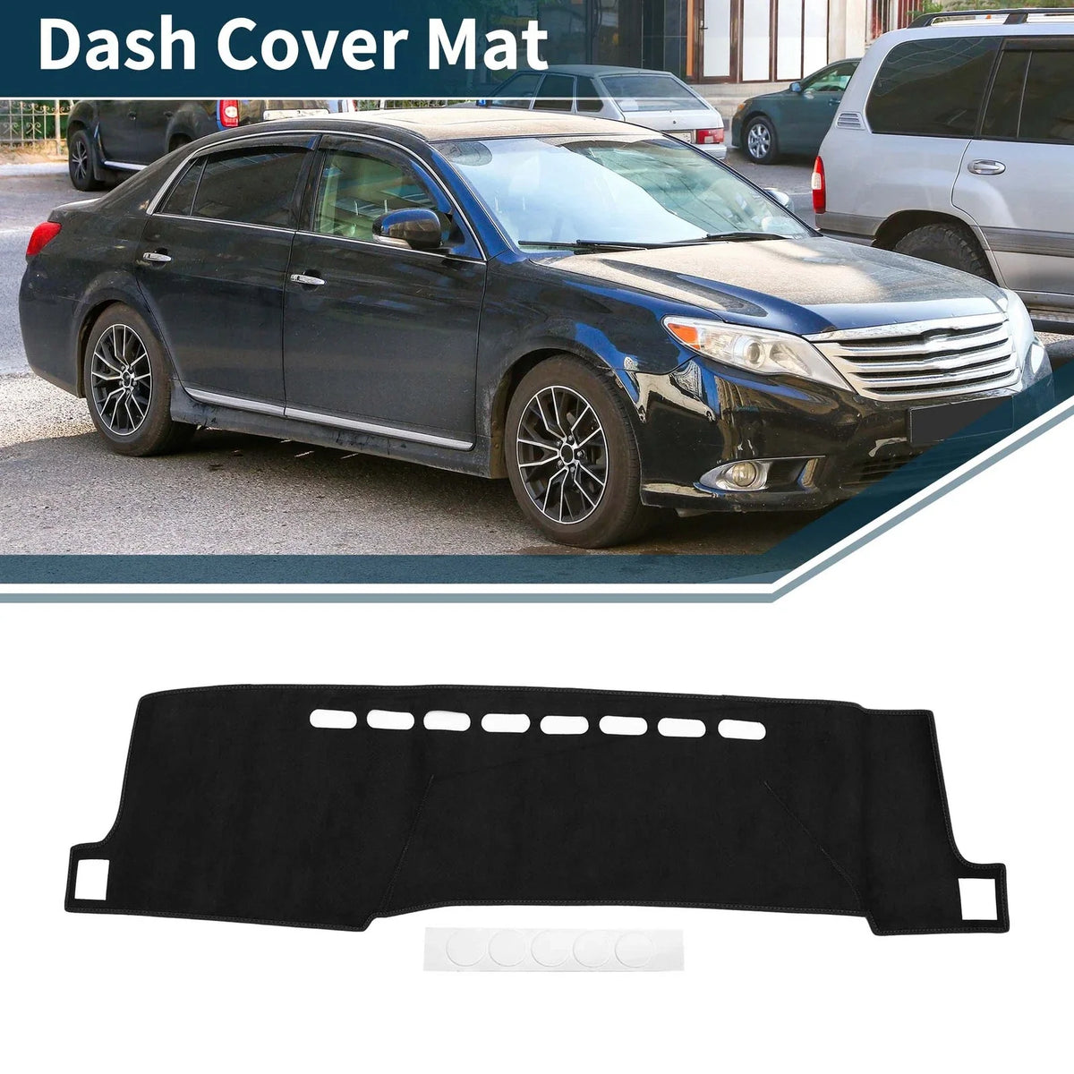 Dashboard Cover Mat for Toyota Aqua (2011–2021) - Black