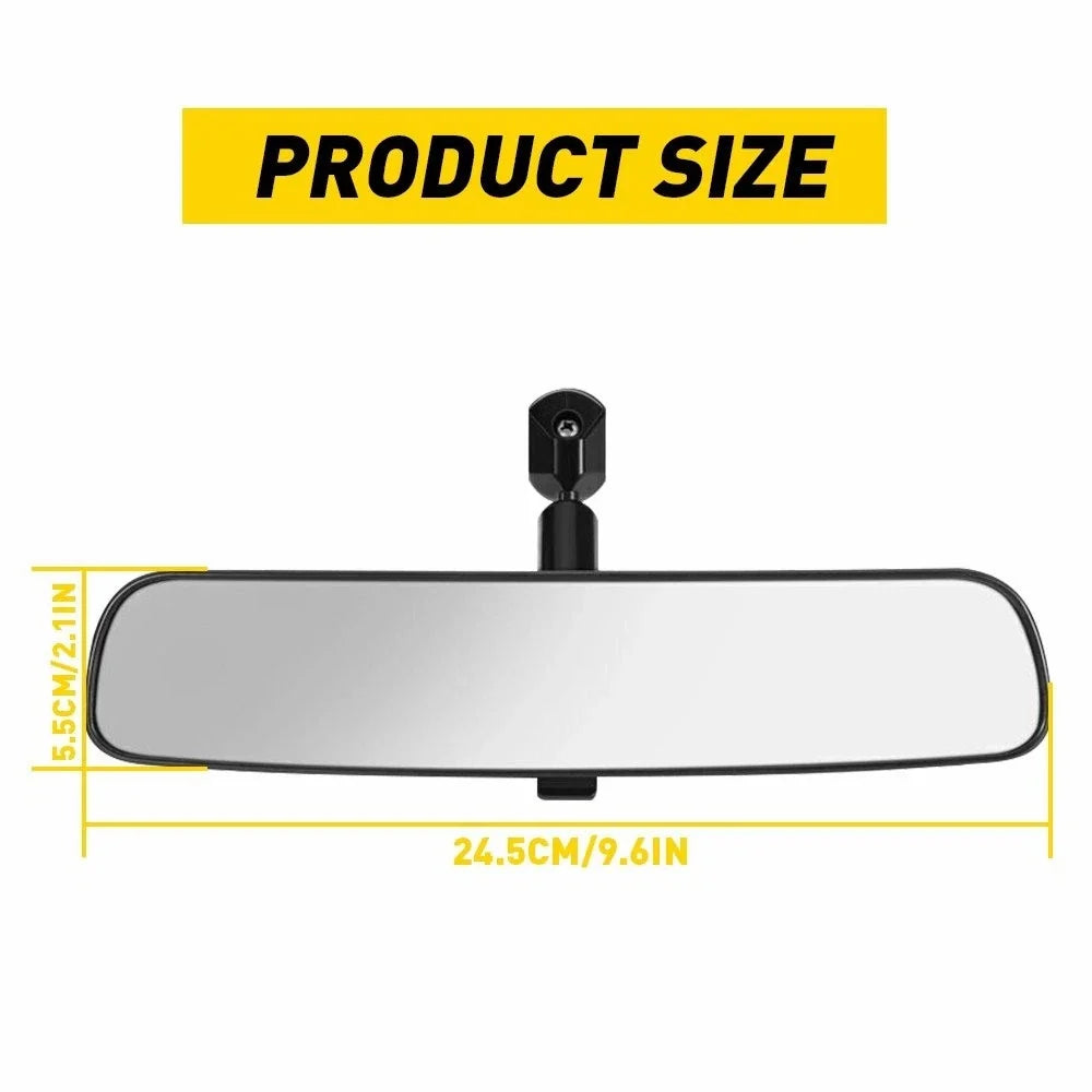 10 Inch Rearview Mirror with Adhesive for Universal Fit
