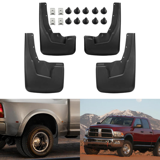 Set of 4 Mud Flaps Splash Guards for Dodge Ram 1500 (2019–2024)