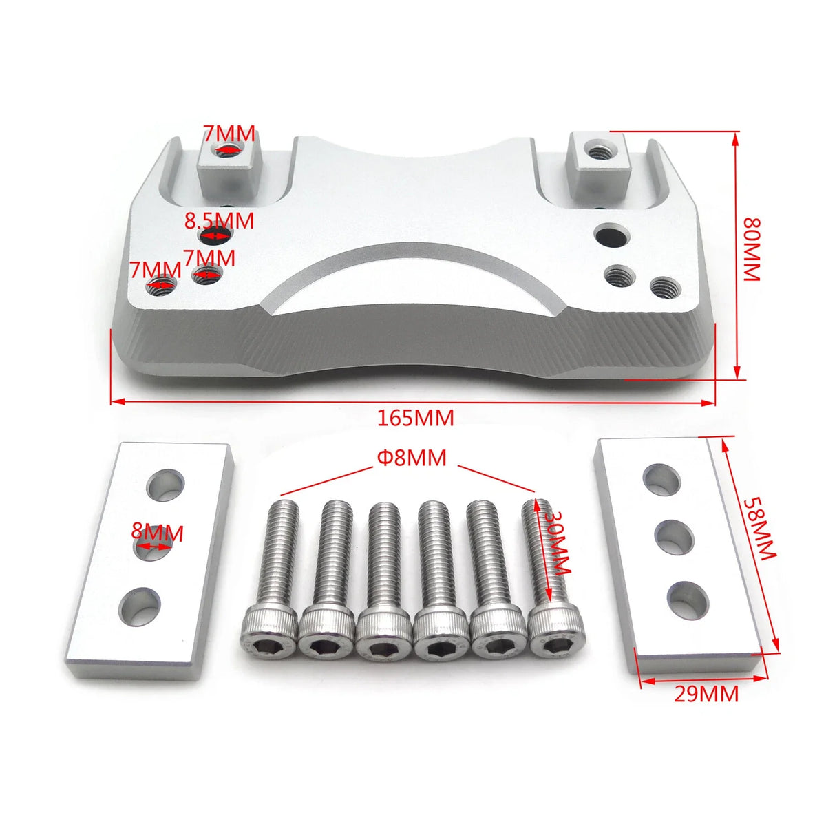 Aluminum Handlebar Risers for BMW K1200GT (2005–2008) K1300GT (2009–2012)