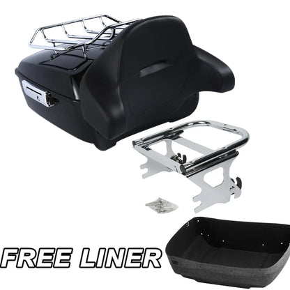 Trunk Backrest Pad Mounting Rack for Harley Electra Glide King 1997-2008