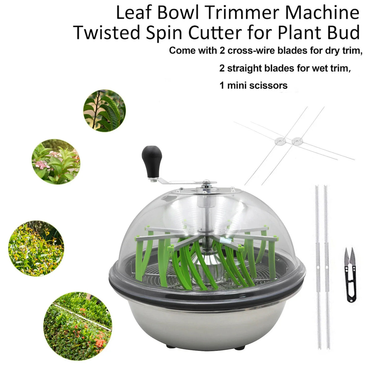 16" Plant Leaf Bowl Trimmer - Made of Food Grade Silicone