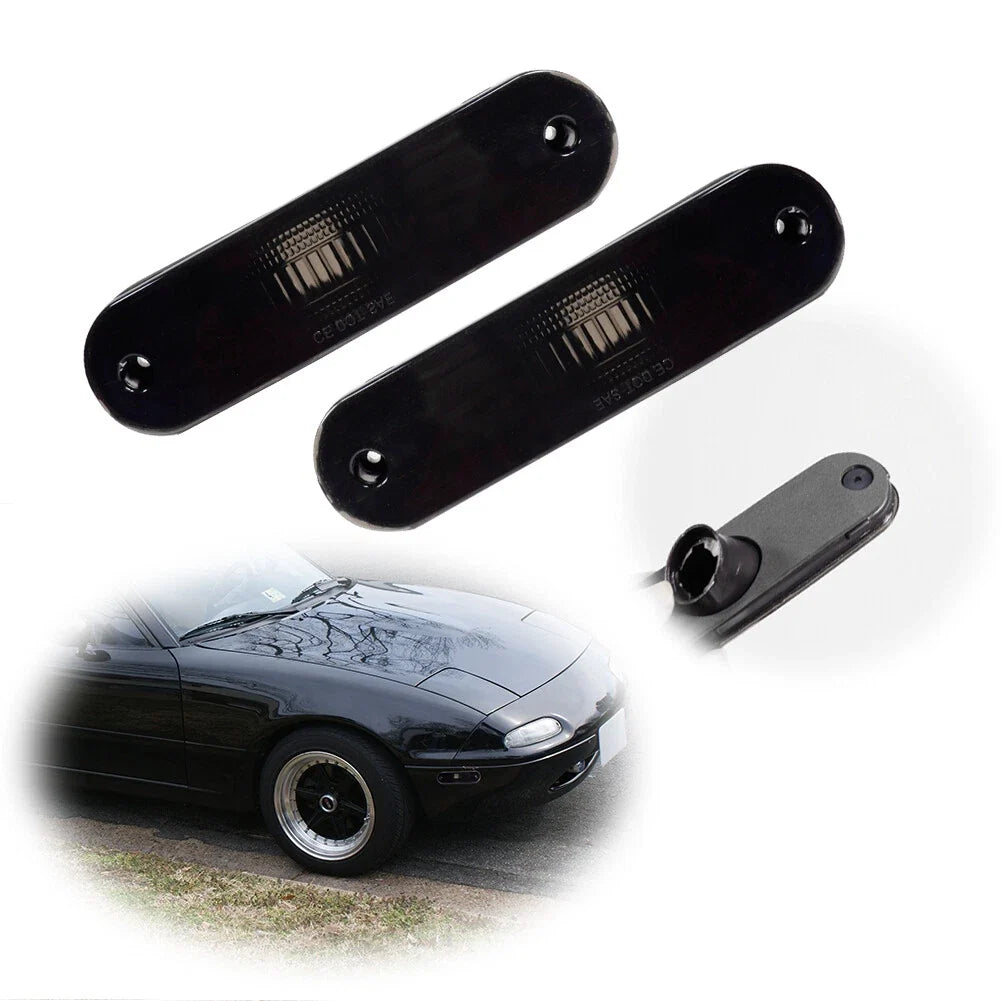 Smoked Side Marker Lamp Covers for Mazda Miata MX-5 (1990–2005)