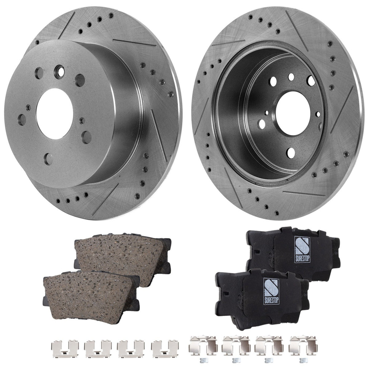 Brake Pads and Rotors Kit for Toyota Camry, Avalon, Lexus ES350