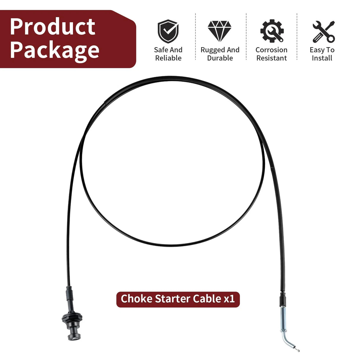 Choke Starter Cable for Yamaha Rhino 660 YXR660F (2004–2007) 5UG-26331-00-00