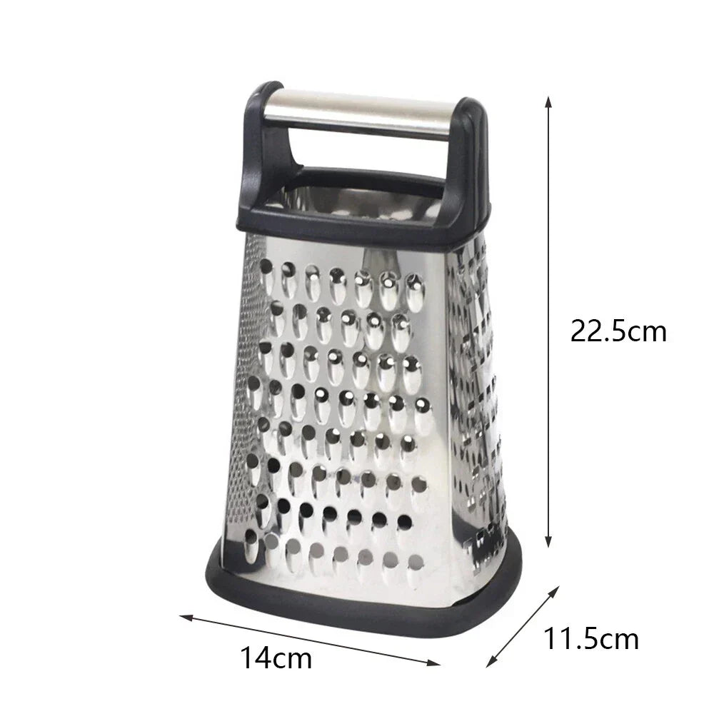 Kitchen Gadget 4-Sided Cheese Grater Made of Stainless Steel