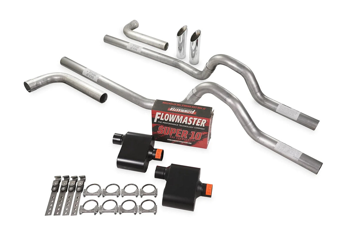 Dual Exhaust System 2.5" Flowmaster Super 10 for Ford F-Series (1973-1979)