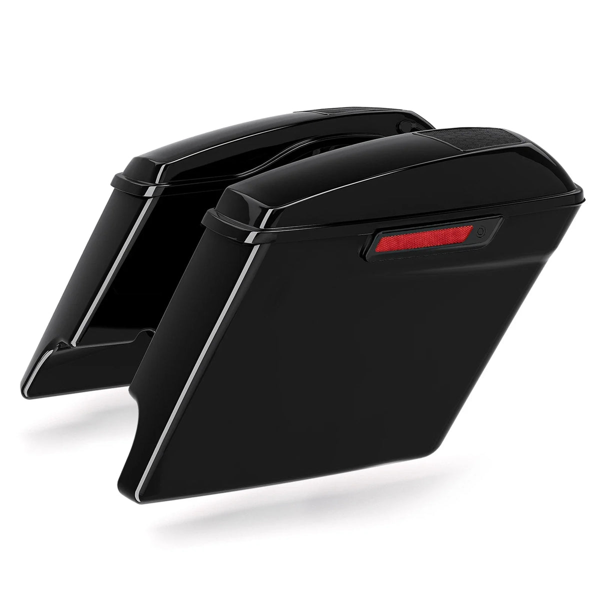 5" Stretched Saddlebags with Bracket for Harley Softail Fat Boy 1984-2017
