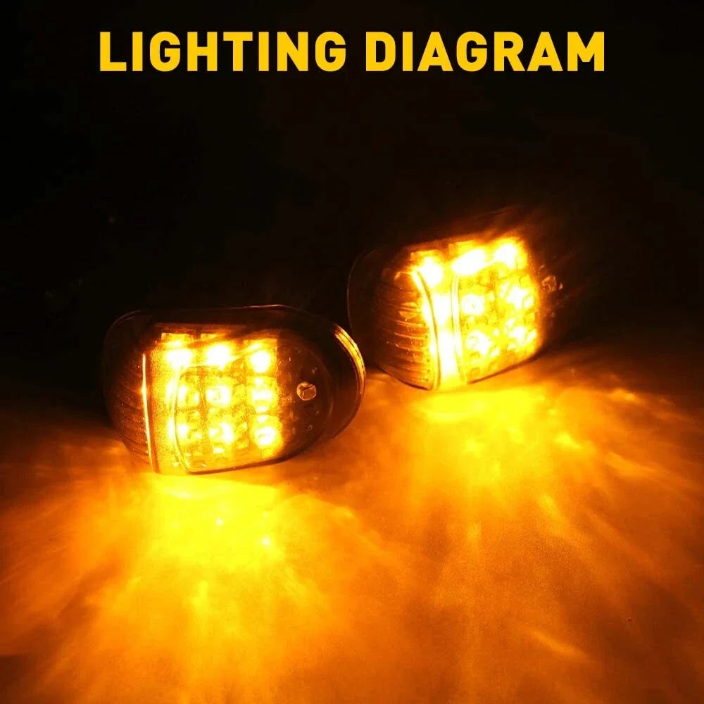 2X Amber Motorcycle Turn Signal Lights for Suzuki DRZ400S (2000–2023)