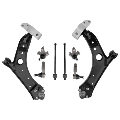 Front Lower Control Arm Ball Joints Tie Rods for Jetta Golf Eos GTI R32 A3 (2006–2014)
