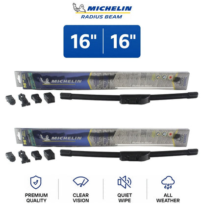 16" Radius Beam Wiper Blades - Set of 2 for GMC G3500 (1979–1992)