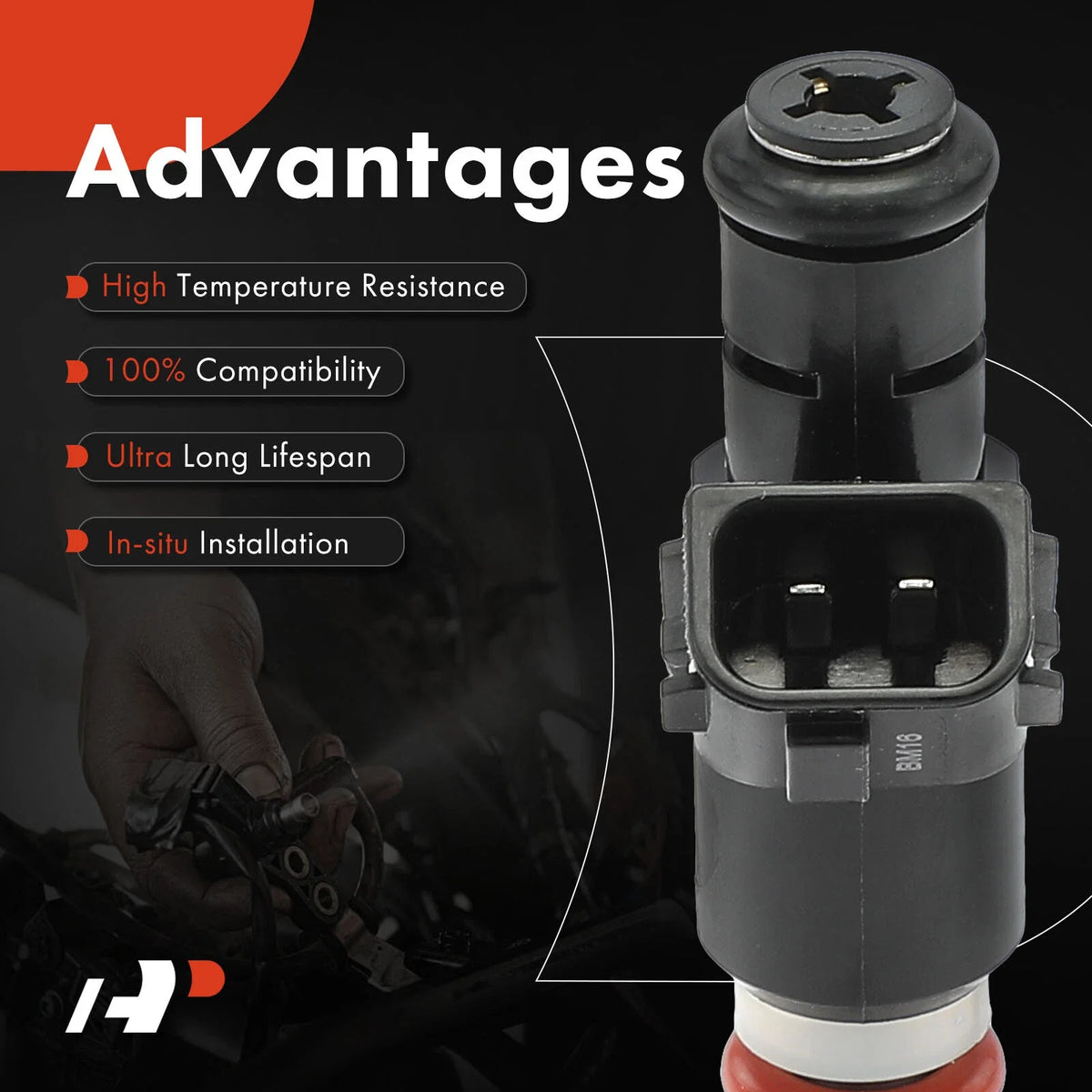 4-Pack Fuel Injectors for 2007-2008 Honda Fit L4 1.5L Engine