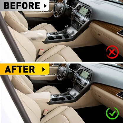 Console Lid Armrest Cover Skin for Hyundai Sonata (2015–2019) Beige Leather