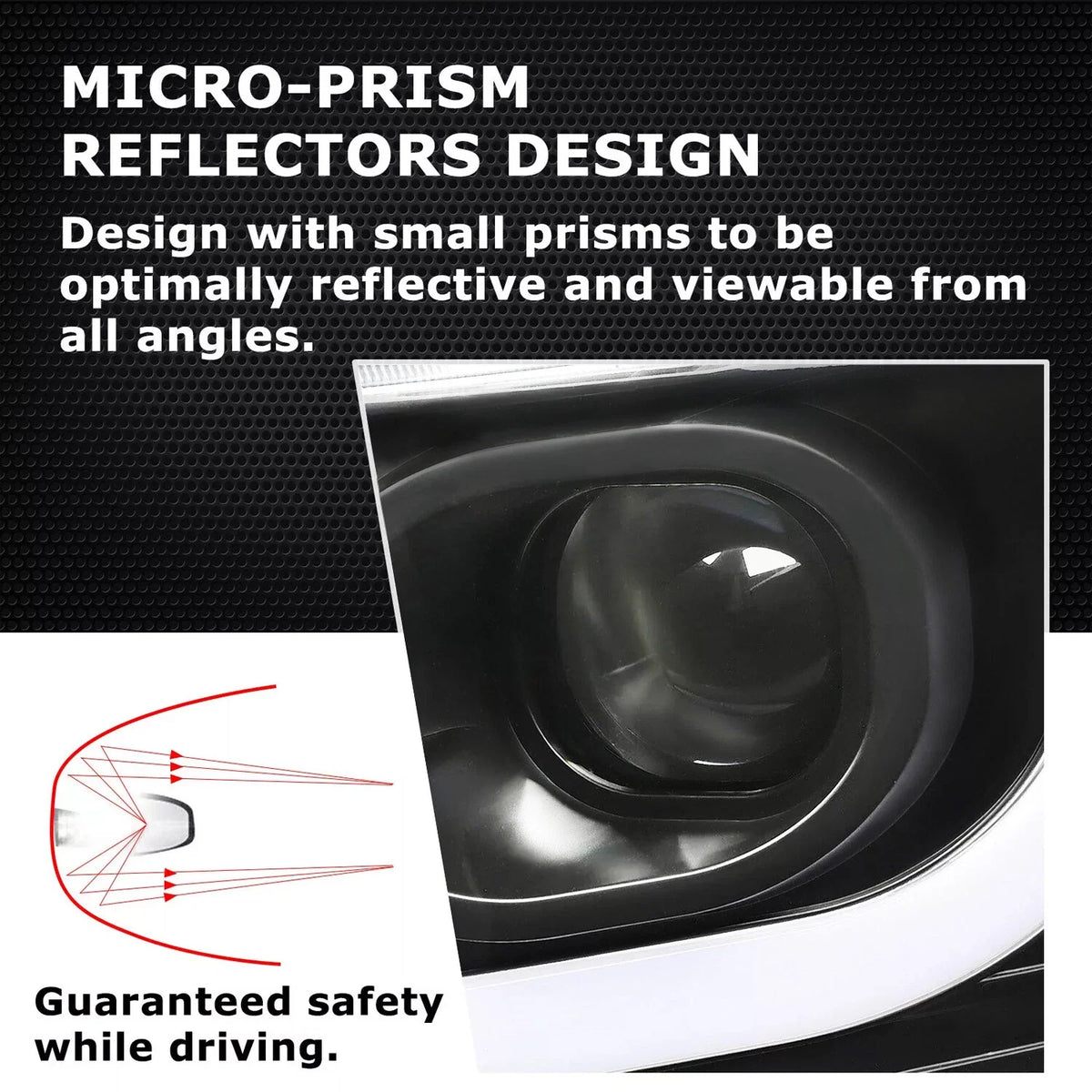 Projector Headlights LED DRL for 1500/2500HD/3500HD (2007-2013)