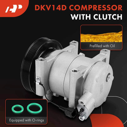A/C Compressor w/ Clutch for Nissan Sentra 1998-1999