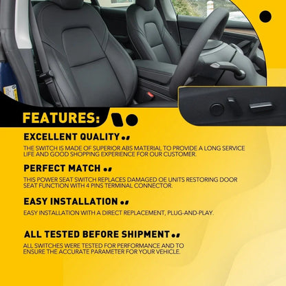 Power Seat Switch Control for Model 3/Y Vehicles (2017–2022)