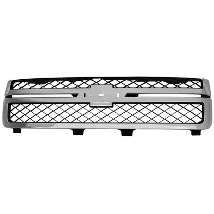 Grille Assembly for Silverado 2500 HD, 3500 HD (2011–2014) Black Chrome