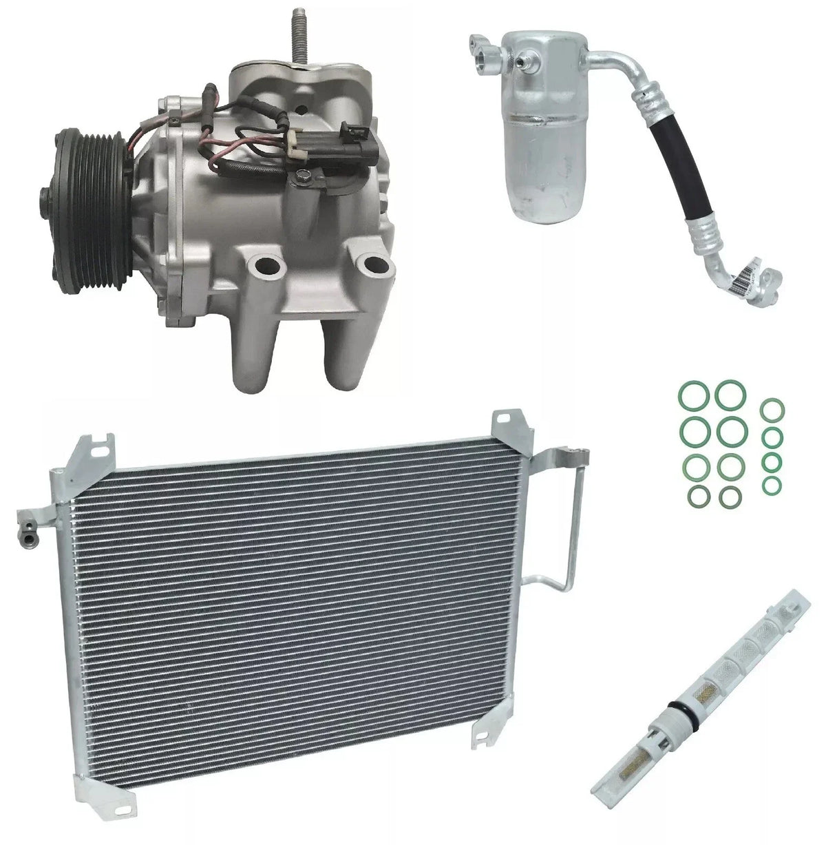 AC Compressor Kit with Condenser for GMC Envoy XL 4.2L (2002–2002)