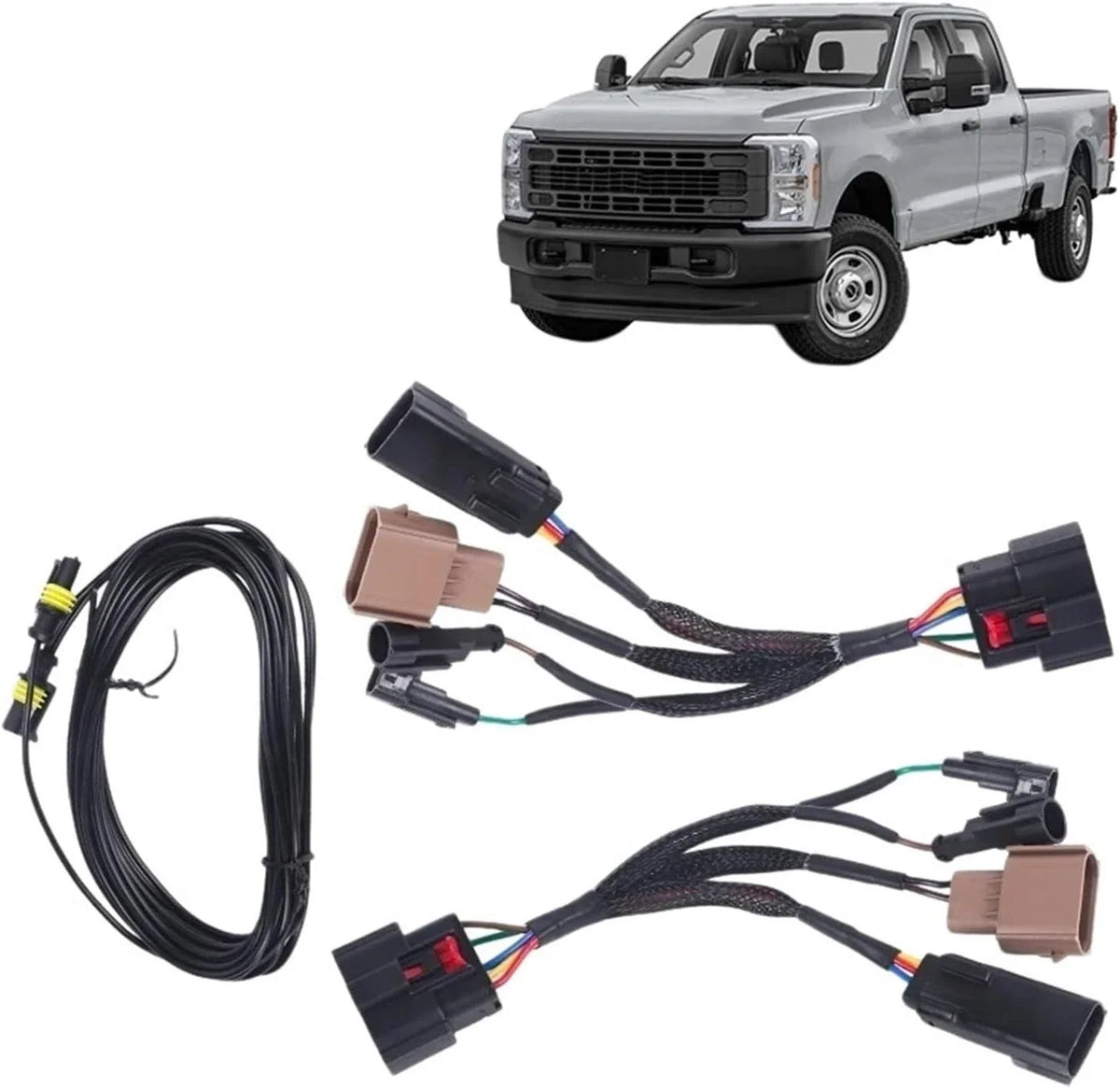 Headlight Adapter Harness for Halogen to LED - F-250 F-350 2023-2024