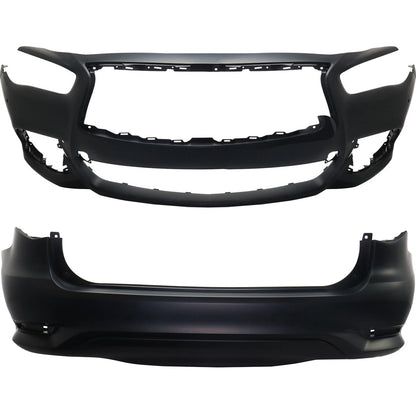 Set of 2 Bumper Covers for Infiniti QX60 (2016–2020)