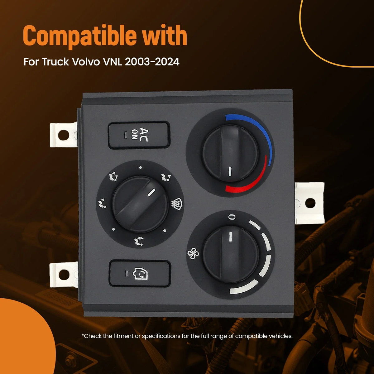 A/C Climate Control Module 12V 7+14 Pins for Volvo Truck VNL (2003–2024)