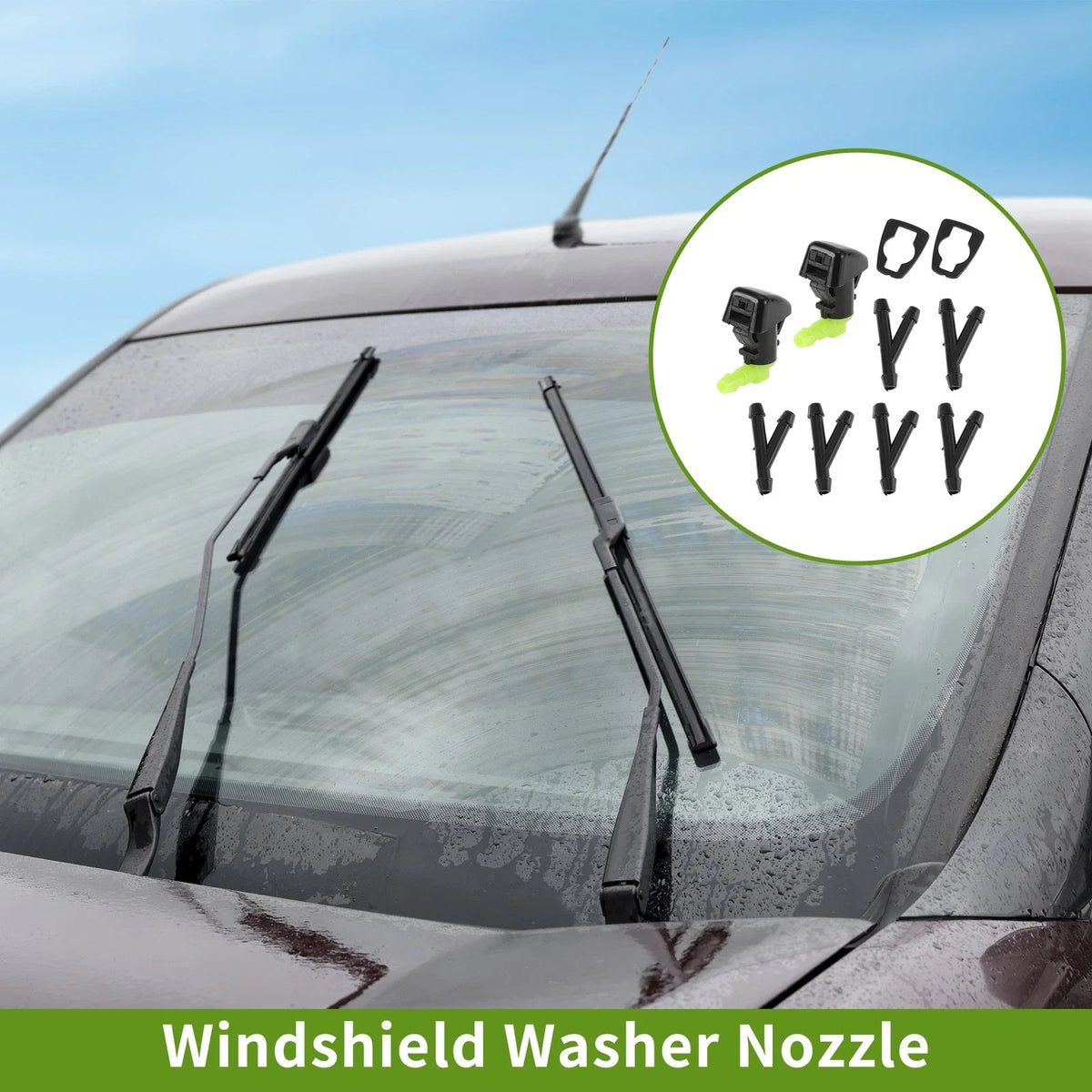 Windshield Washer Nozzle w/ Hose Connector for Ford (2013–2014) No.BT4Z17603A