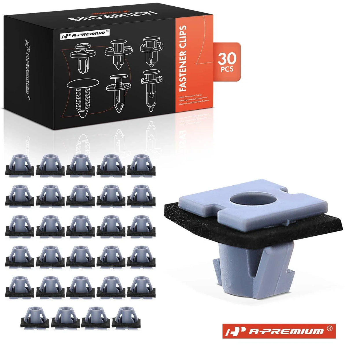 30Pcs Wheel Arch Moulding Clip with Sealer for Kia Seltos (2020–2023)