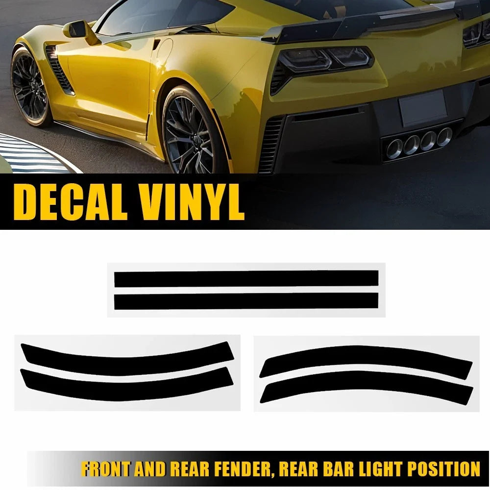 Smoke Vinyl Tint Kit for Chevy Corvette C7 (2014–2019) - Side Markers & Rear Reflectors