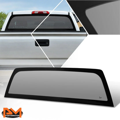 Rear Stationary Window Tempered Glass for GMC Sierra 2014-2019