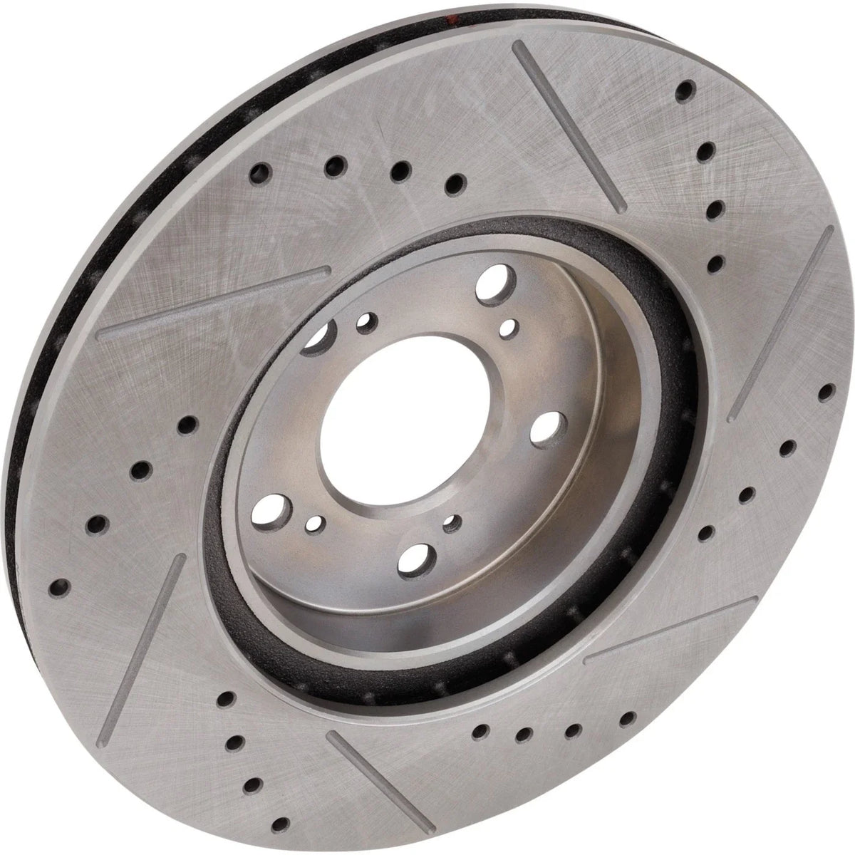 Disc Brake & Pad Kit for Acura RL (2005–2012) Cross-drilled Slotted